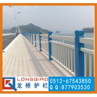 江苏桥梁河道护栏 江苏304不锈钢碳钢复合管防撞栏杆 龙桥厂
