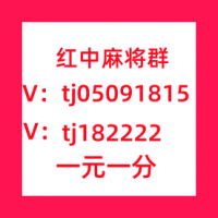 想打一元一分红中麻将群跑得快群领先全网