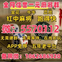 网上打麻将红中跑得快1元1分麻将群（杠上开花 ）