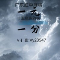 【2024推荐】微信红中麻将一元一分{平安}