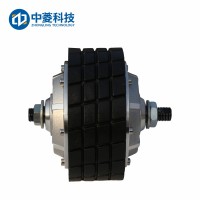 4.5寸机器人轮毂伺服电机直流24v驱动器agv小车负载内置编码器