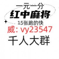 【分享2024】广东红中麻将群跑的快群[幸运]