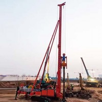 山东CFG桩机/河北鼎峰工程机械加工15米长螺旋钻机