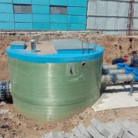 新疆雨水一体化泵站~河北妍博环保公司-玻璃钢一体化泵站