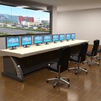 厂家生产加工定制监控操作台豪华控制台指挥中心调度台金融桌安防