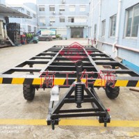 7吨拖车底盘 无动力骨架式全挂车