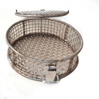 低碳钢材质网篮 圆柱体篮筐