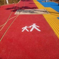 重庆市透水混凝土材料 彩色透水地坪 彩色压模地坪