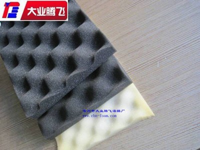 厂家生产大业腾飞空调消音专用阻燃波浪海绵