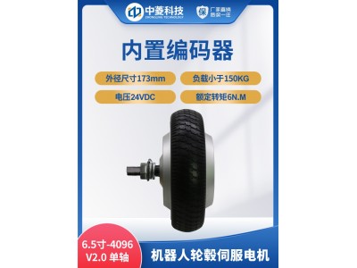 中菱科技新品6.5寸-4096机器人轮毂伺服电机