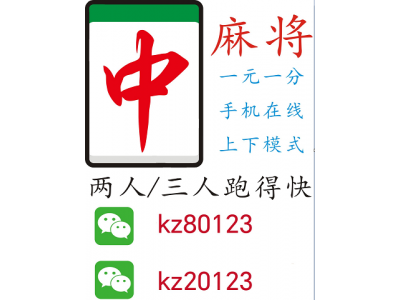 广东海丰2人3人跑得快红中麻将一元一分不可或缺