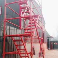 香蕉式安全爬梯工程「合新建筑」施工梯笼/堆放架价格@福建福州