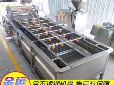可定制气泡清洗机 净菜加工流水线 菠菜油菜黄瓜芹菜洗菜机图2