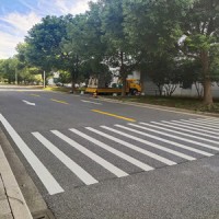 苏州太仓车行道地面标线 苏州消防车道画线 工厂人行道地面划线